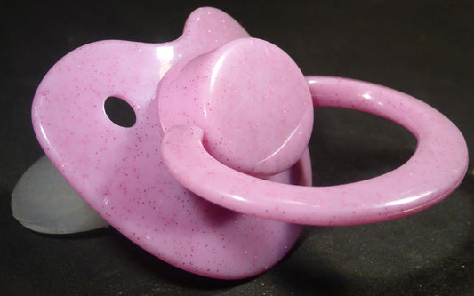Light Purple Glitter Large Shield Pacifier