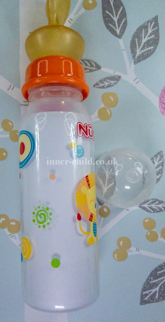 Happy Little Lion Orange Nuby Bottle