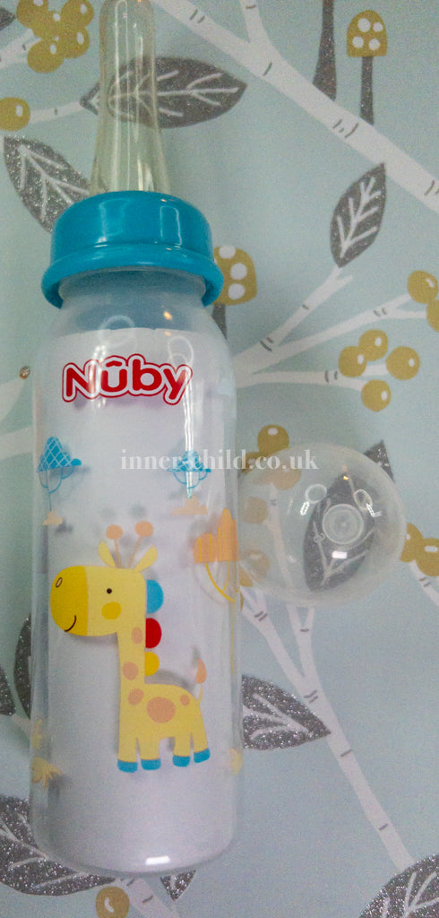 Little Giraffe Baby Blue Bottle