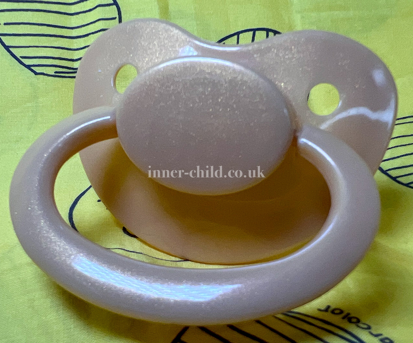 Gold Glitter Large Shield Pacifier