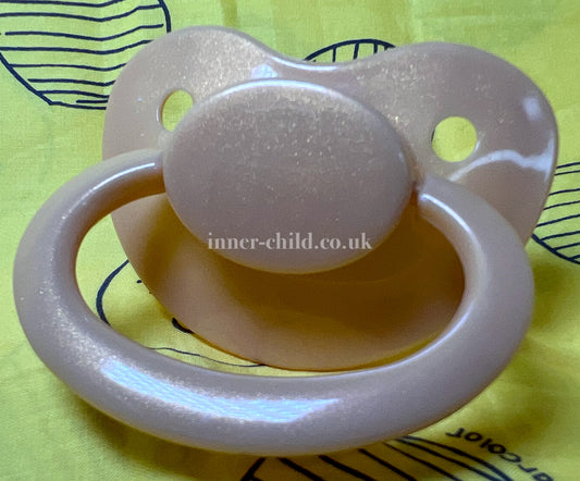 Gold Glitter Large Shield Pacifier