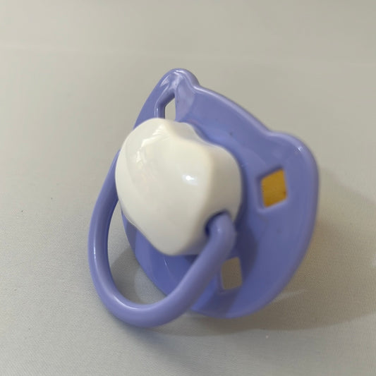 purple and white Spanish style dummy