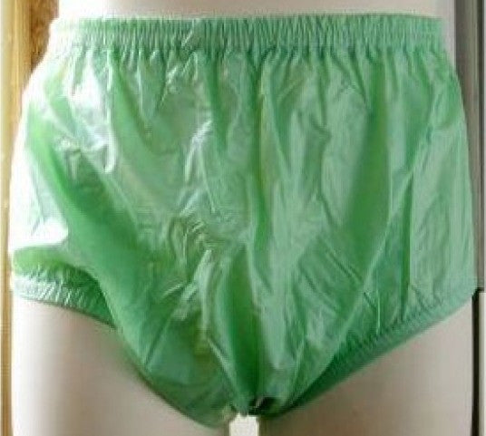 plastic pants PVC green