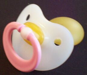 Pink Handle with White center NUK Pacifier