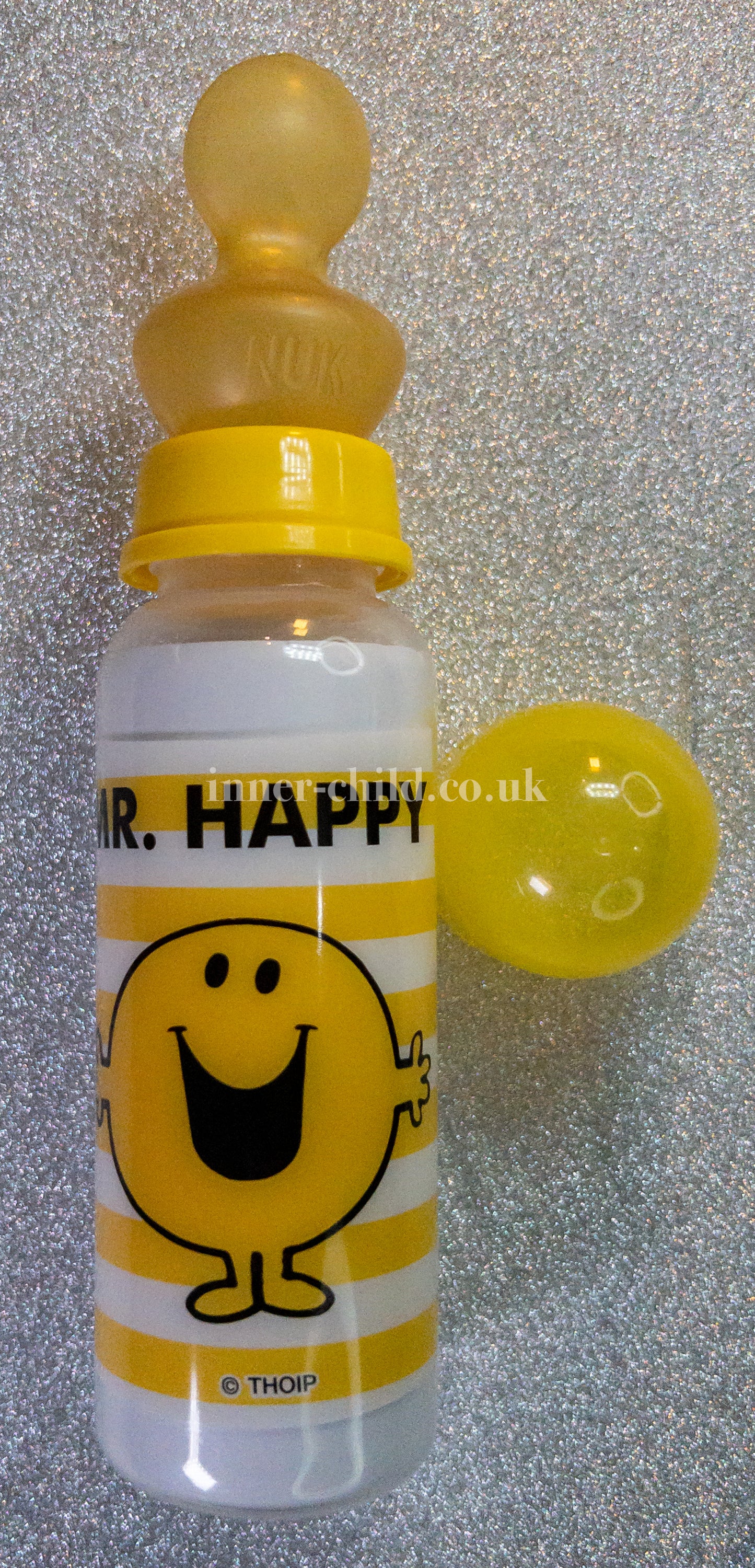 Mr Happy bottle