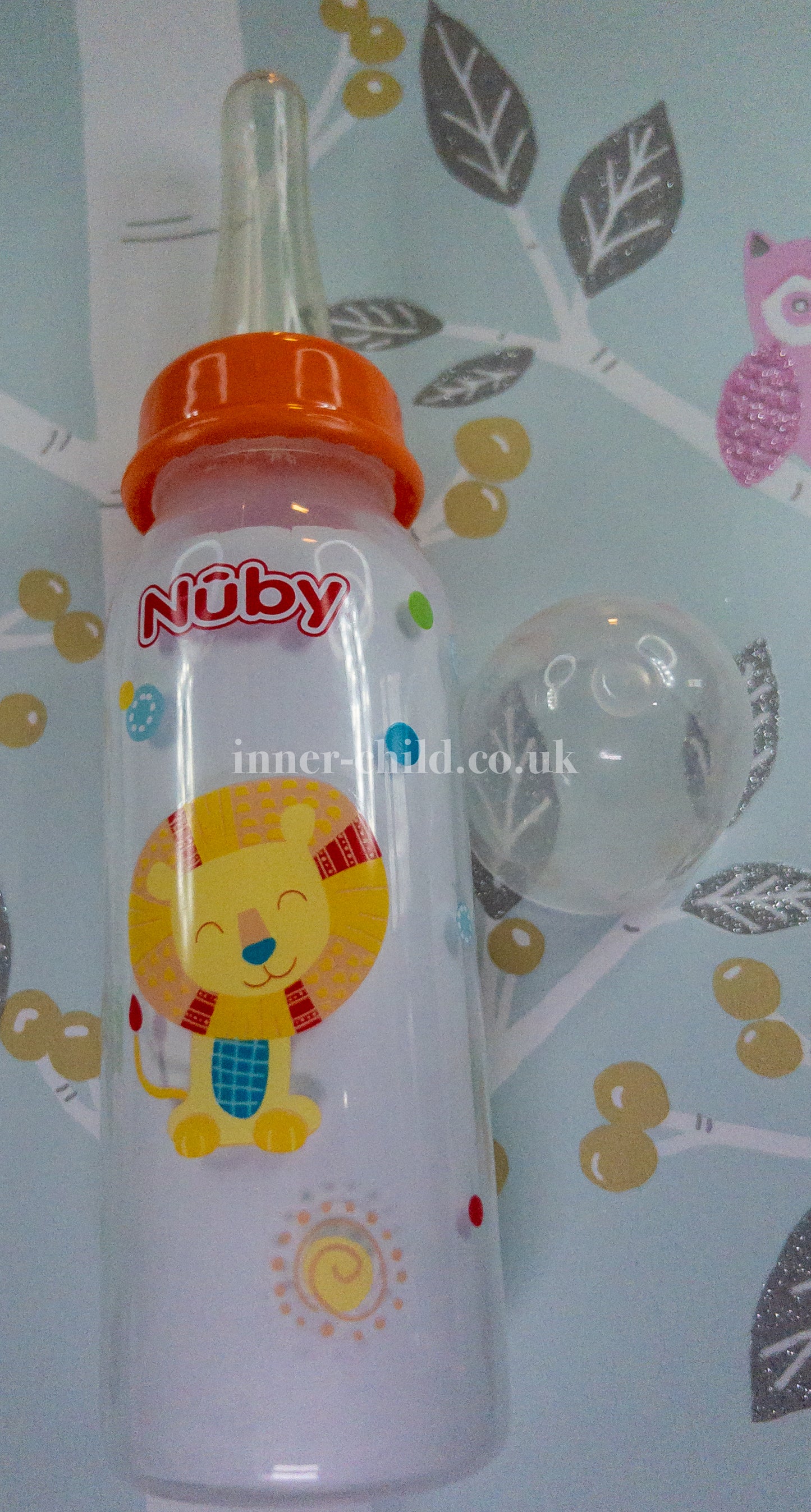 Happy Little Lion Orange Nuby Bottle