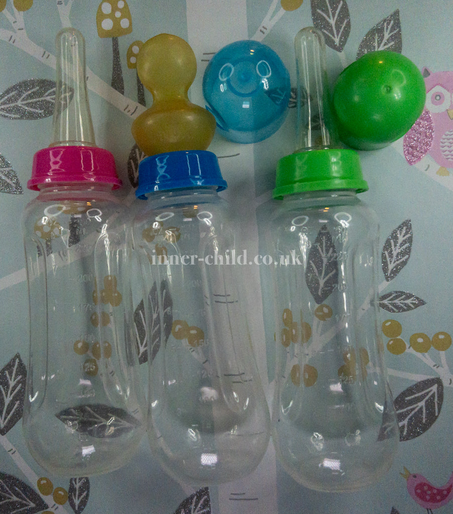 Classic Style Baby Bottle in blue, green or pink
