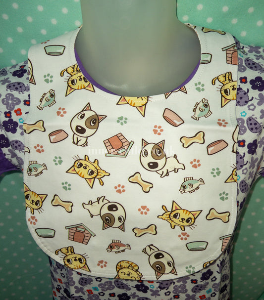 Cats and Dogs Adult Bib