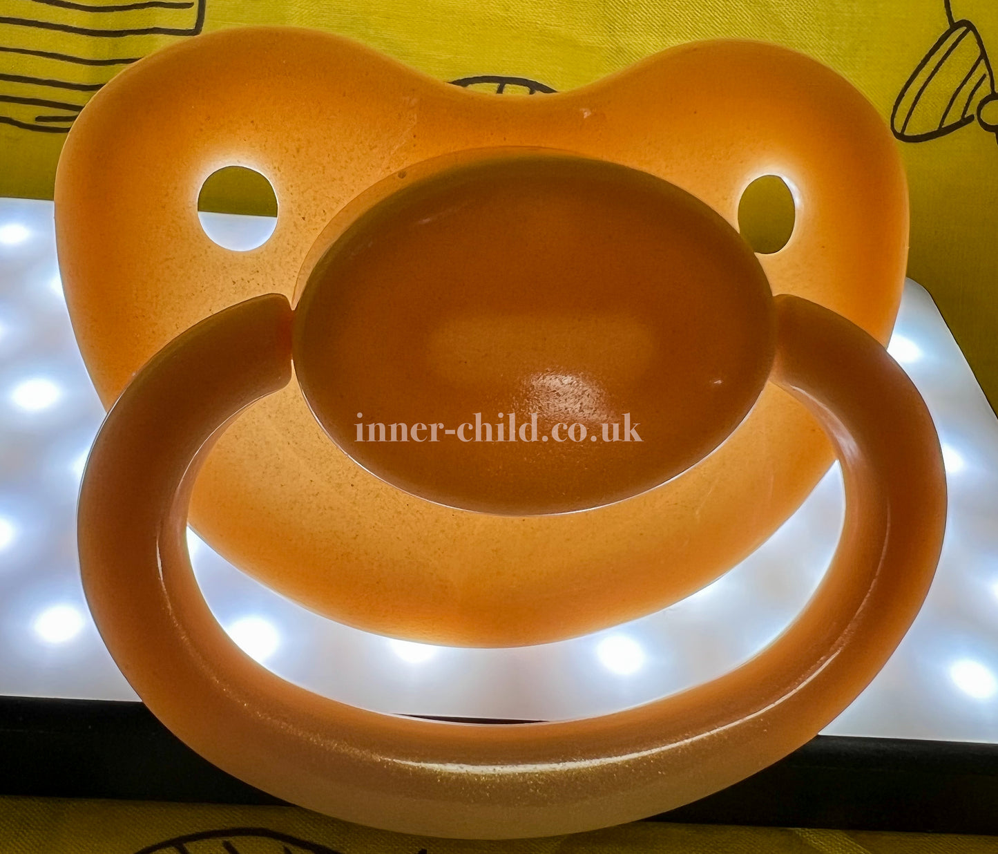 Gold Glitter Large Shield Pacifier