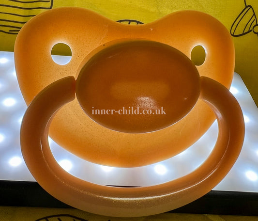 Gold Glitter Large Shield Pacifier