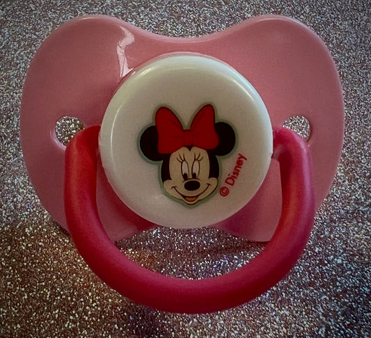MINNIE MOUSE pink & white
