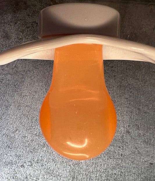 Orange Teat With Solid Edge (Silicone)