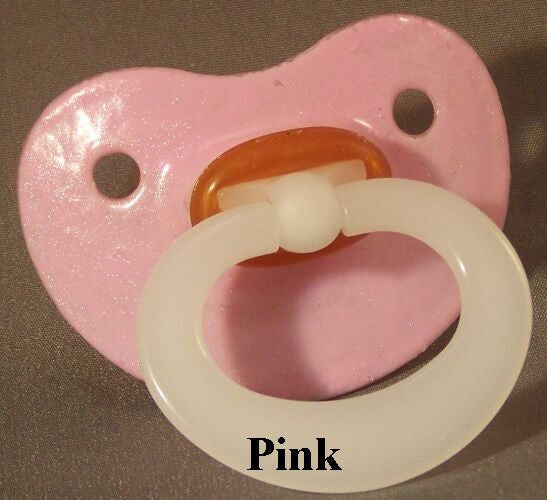 NUK Pacifier hand decorated in PINK