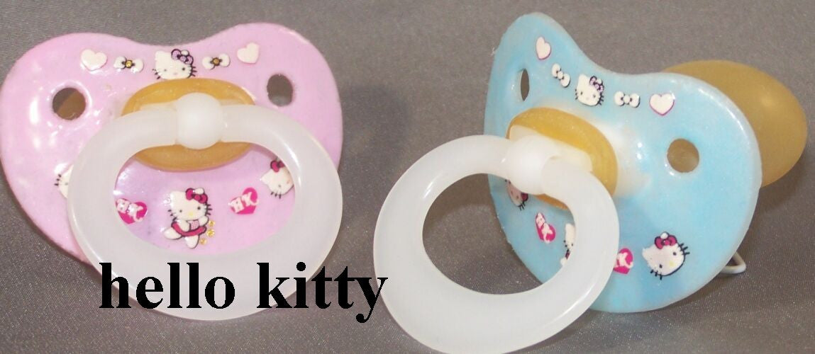 NUK Pacifier decorated with Hello Kitty.