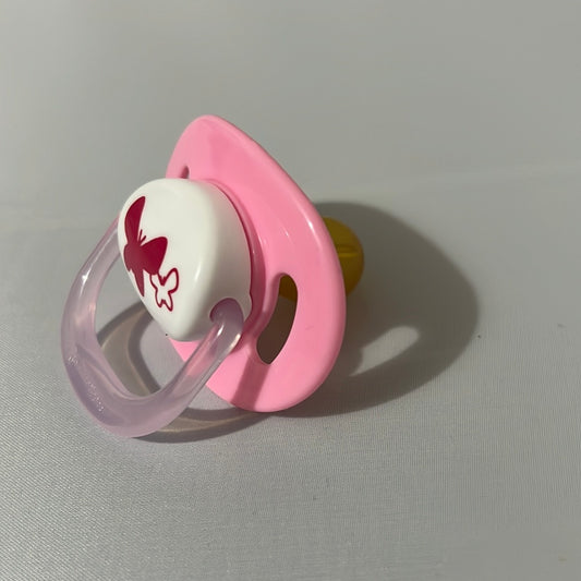 Pink Butterfly Pacifier