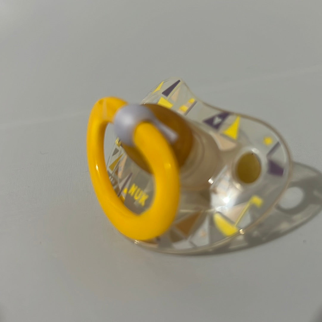 Yellow Transparent Sailboat NUK Pacifier