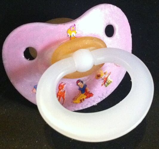 NUK pacifier hand decorated with Disney princess, Snow White