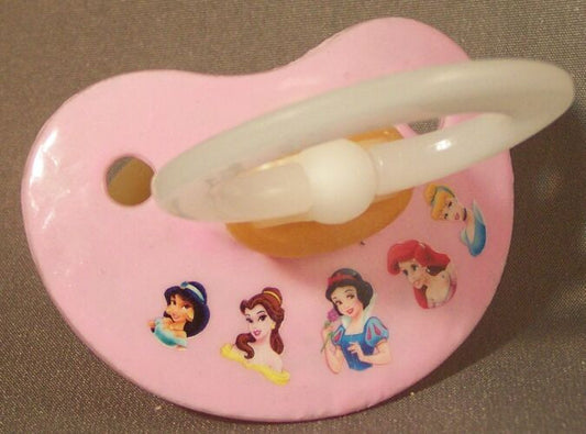 NUK pacifier hand decorated with Disney princesses, Snow White and friends